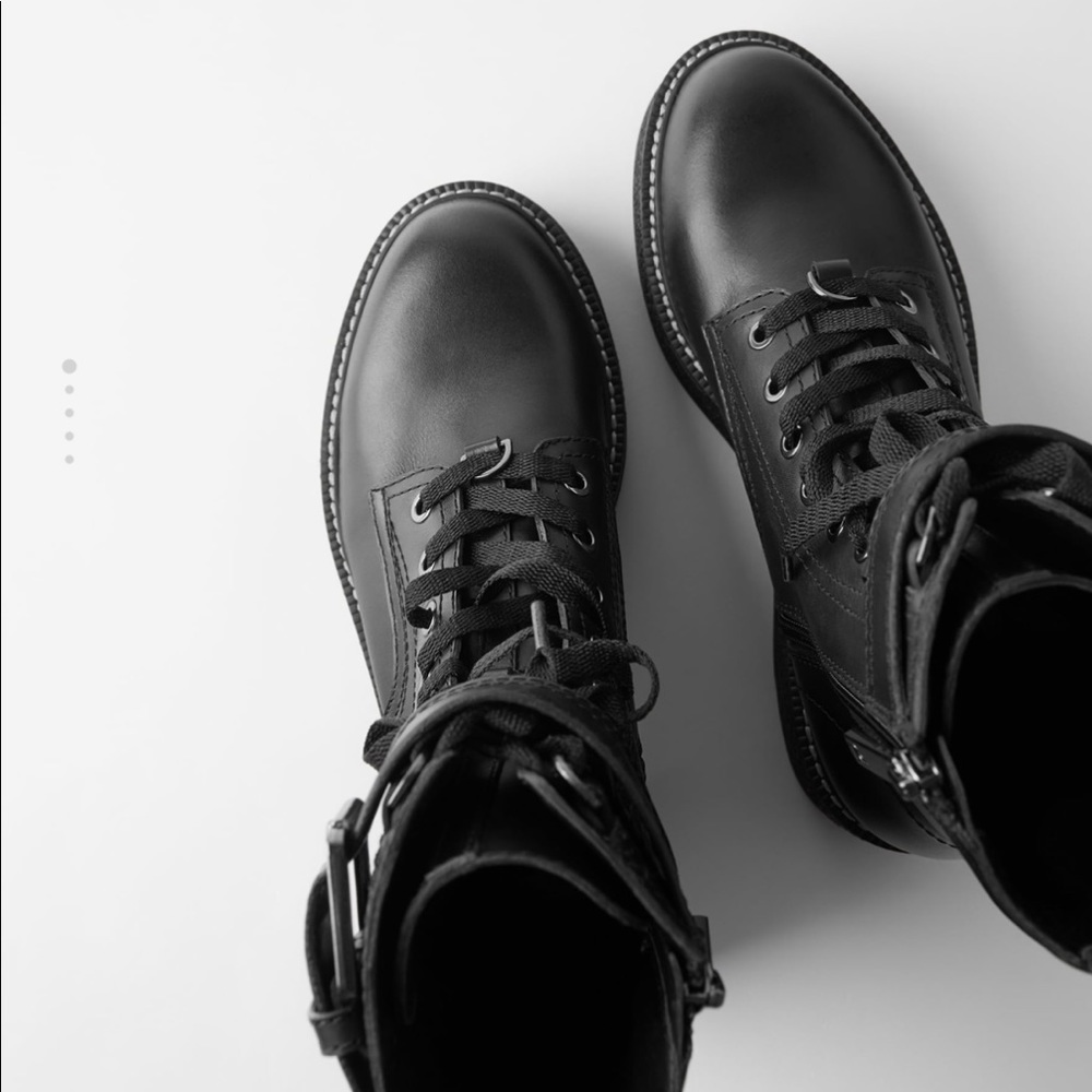 NWOT Zara combat boots